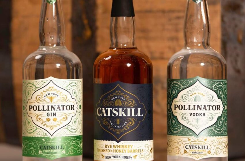  Catskill Provisions’ New York Honey Whiskey, Pollinator Gin, Pollinator Vodka