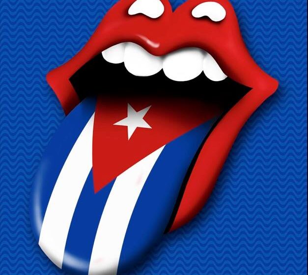 Rolling Stones Cuba concert poster