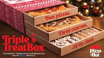  Sleigh The Holiday Season With The Family-Favorite Triple Treat Box® From Pizza Hut