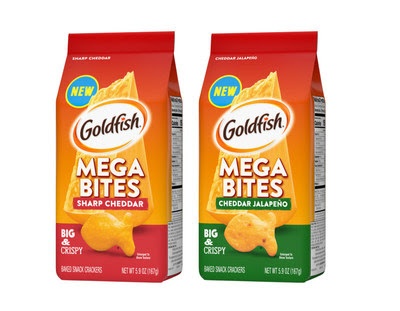  Goldfish Launches Mega Bites: a Bigger, Bolder, Cheesier Reboot of its Beloved Classic Cracker
