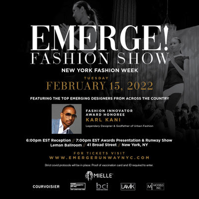  EMERGE!™ a Fashion Runway Show, the Top Emerging Designer Showcase Set to Host Show During New York Fashion Week February 2022